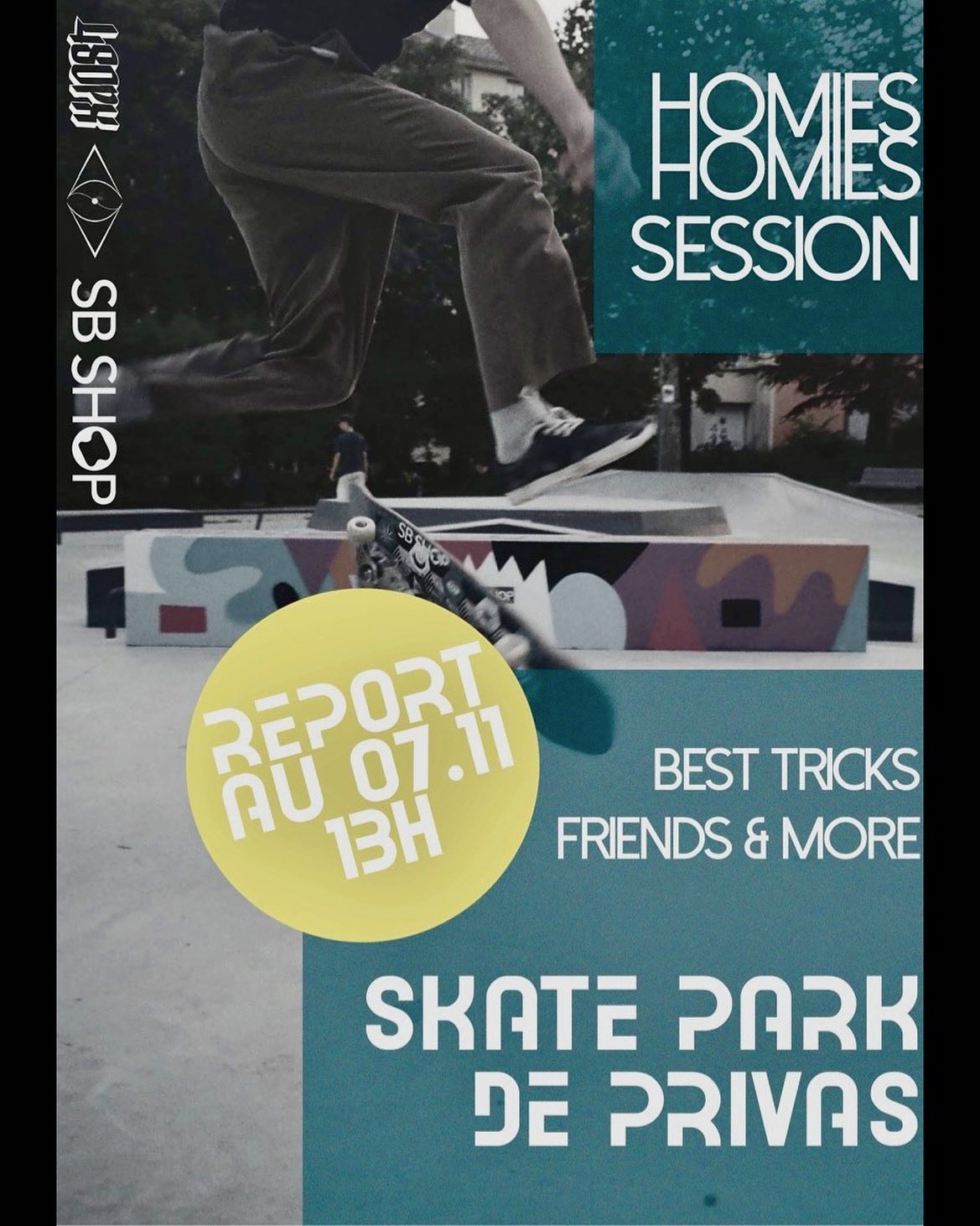 pub pour un événement d'une autre association de skateboard